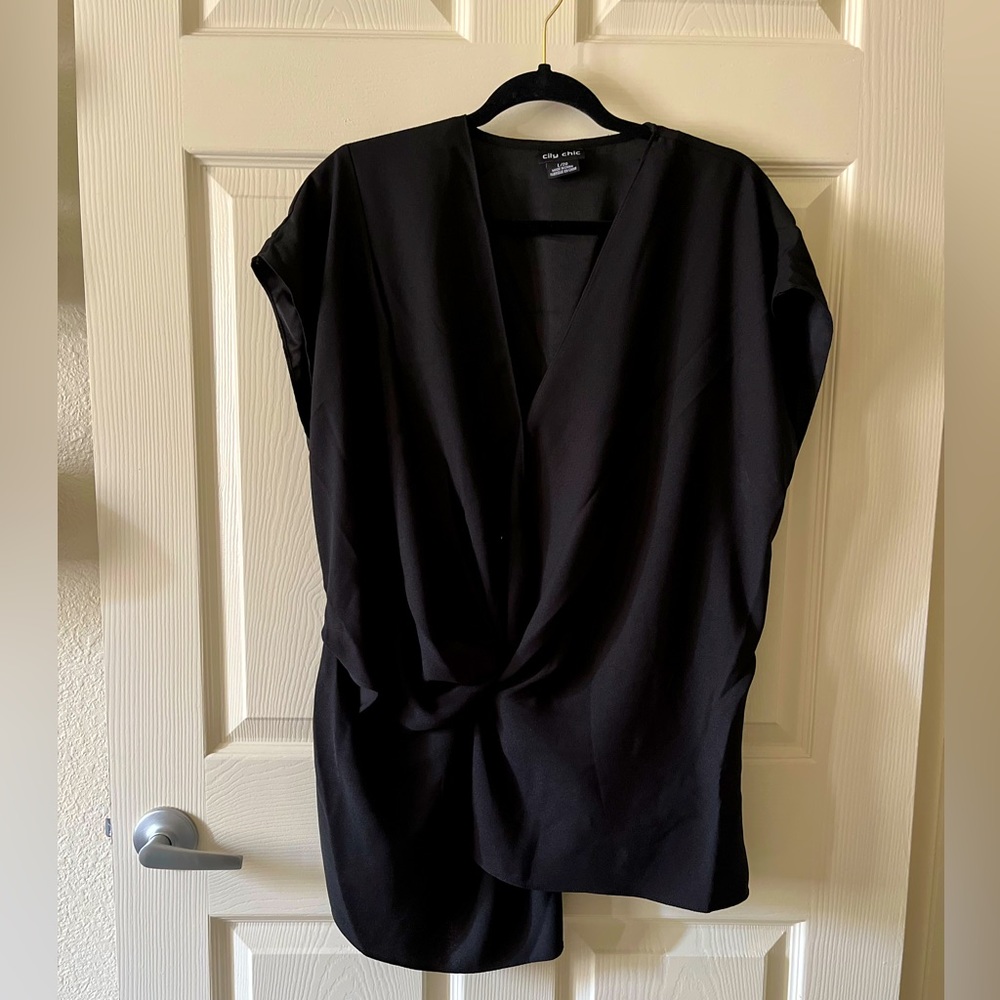 City Chic Black blouse size:20